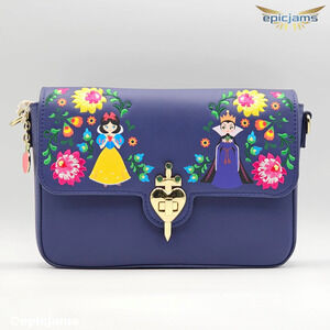 Loungefly Disney Snow White and the Seven Dwarves Folk Character Crossbo…